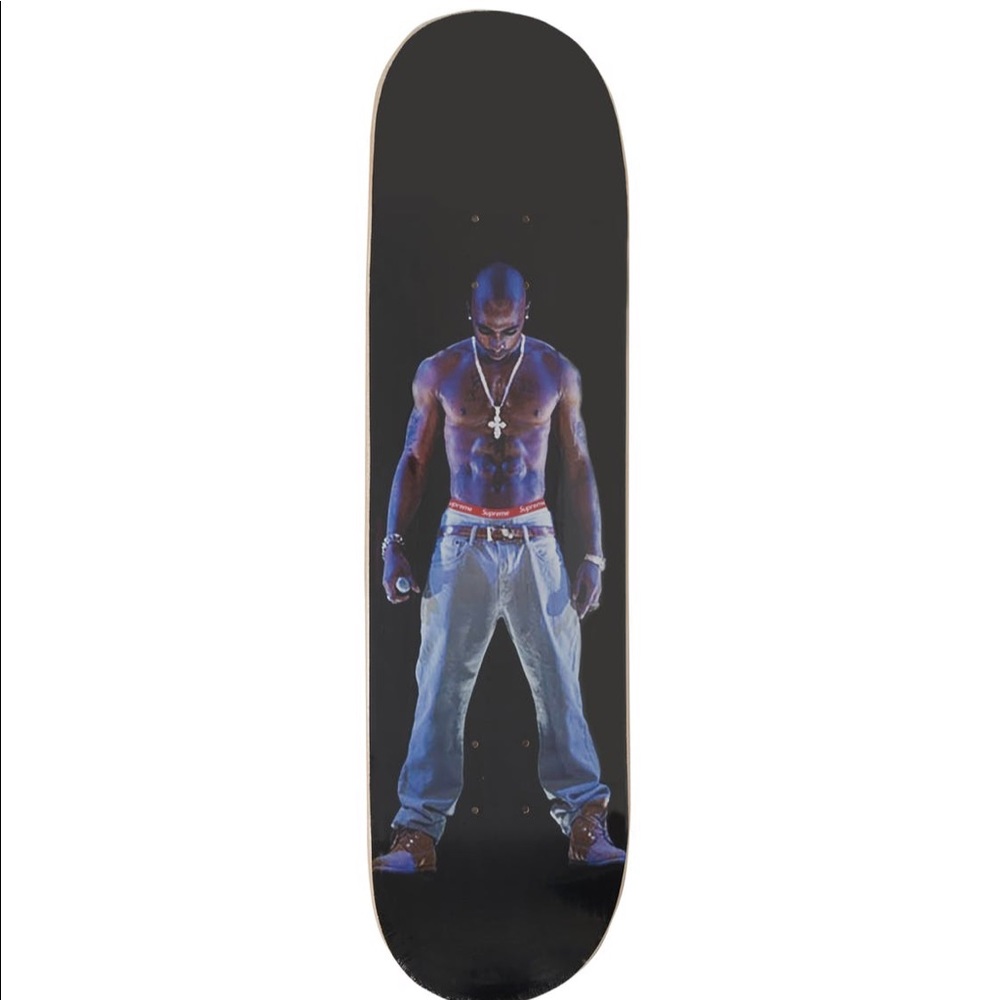 Supreme Tupac Hologram Skateboard Deck Black